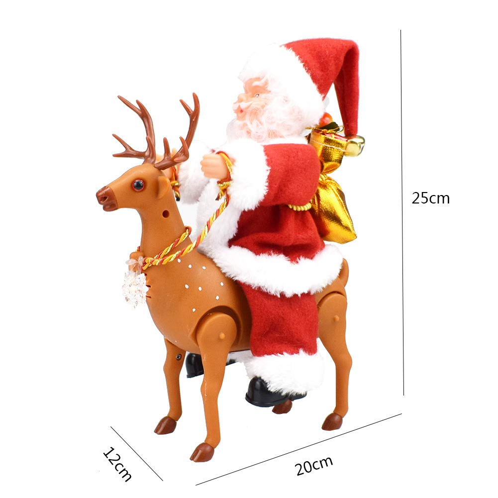 Διαδραστικό Μουσικό Παιχνίδι Άγιος Βασίλης Καβάλα σε Τάρανδο, 25x20x12cm