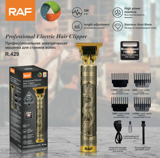 Trimmer Επαναφορτιζόμενο για Μαλλιά 5W, 800mAh RAF R.429