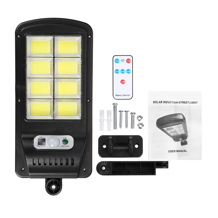 Σετ 3 Ηλιακά Φώτα 150W, 160 LED COB, Τηλεχειριστήριο και Αισθητήρας Κίνησης