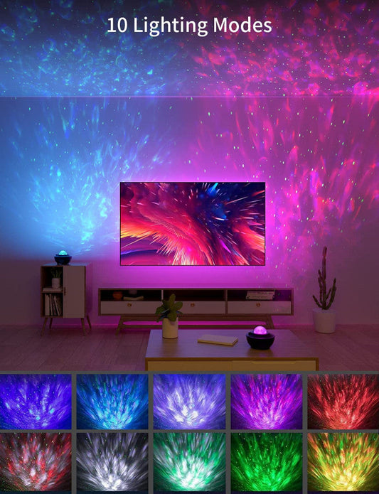 LED προβολέας "Galaxy Projector" με ομιλητή και τηλεχειριστήριο, μαύρο