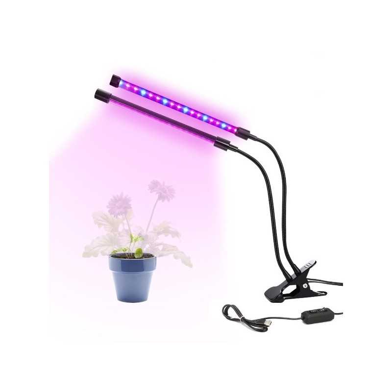 Ρυθμίστε 2 λαμπτήρες UV, για ανάπτυξη φυτών, 40 LED, USB