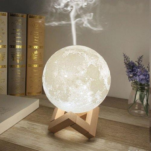 Φως νύχτας με υγραντήρα, Luna Moon 3D, 880 ml